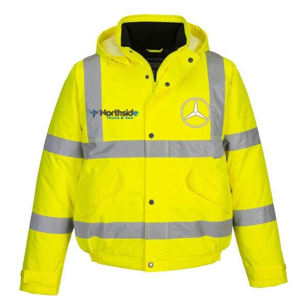 S463 - Hi-Vis Winter Bomber Jacket - Mercedes & Northside Trucks Thumbnail